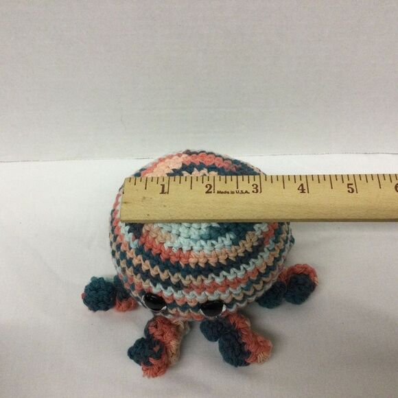 Handmade Crochet Octopus Plush-Soft Amigurumi Toy-Gift Sea Nautical Ocean Decor - Picture 7 of 16